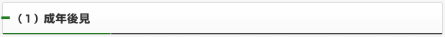 （１）成年後見